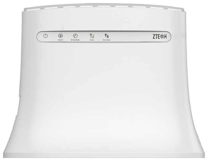 Роутер стационарный ZTE MF283U 4G/Wi-Fi, белый