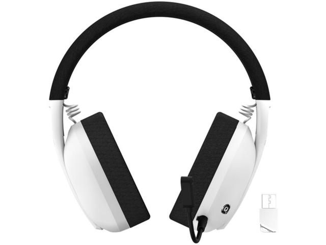 цена Гарнитура wireless Canyon Ego GH-13 CND-SGHS13W Gaming BT headset, virtual 7.1 support in 2.4G mode, BK3288X, BT 5.2, кабель 1.8M, white