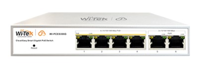 

Коммутатор настраиваемый Wi-Tek WI-PCES306G v2 PoE 60Вт, порты 4 PoE GE + 2GE, Easy Smart, WI-PCES306G v2