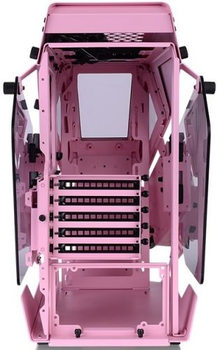 Корпус mATX Thermaltake AH T200 CA-1R4-00SAWN-00 розовый, без БП, панель из закаленного стекла, USB Type-C, 2*USB 3.0, audio - фото 4