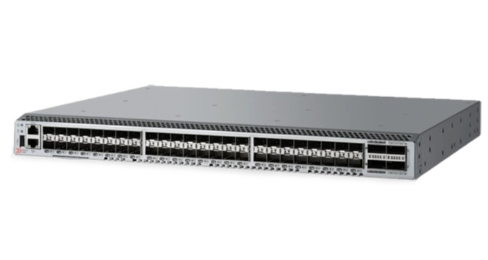 Коммутатор Brocade G620 FC, 64 ports/48 active, 48*16G SWL SFP+ transceivers, 2 RPS, port-side exh, rails, EntBndl gratis, FOS notupgradable (DS6620B,