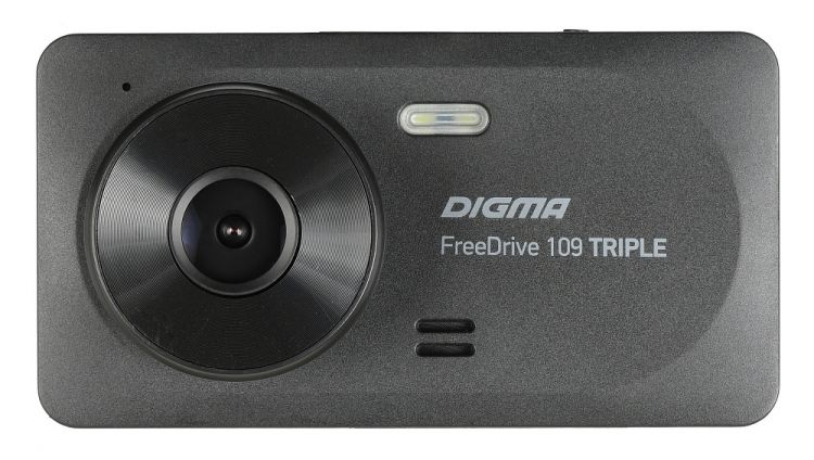 цена Видеорегистратор автомобильный Digma FreeDrive 109 TRIPLE FD109T черный (1117489)