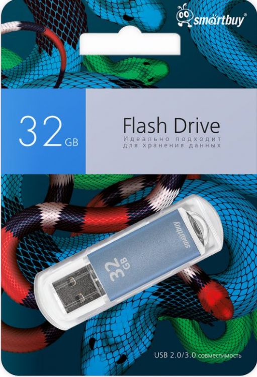 

Накопитель USB 2.0 32GB SmartBuy SB32GBVCBSN Blue Snake Edition, SB32GBVCBSN