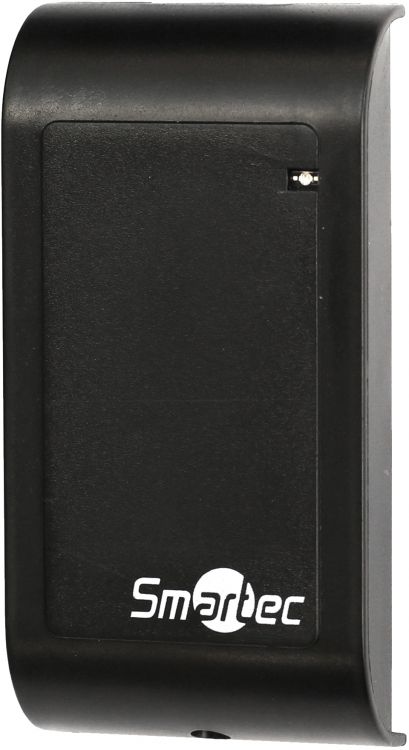 Считыватель Smartec ST-CR210S-BK MIFARE, черный, интерфейс Wiegand26/Wiegand34, до 3-8 см, -45°+60°С, 12 В DC, 30 мA