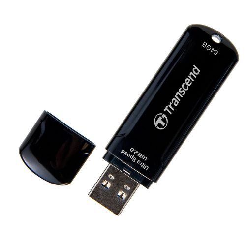 Накопитель USB 2.0 64GB Transcend JetFlash 600 TS64GJF600 черный