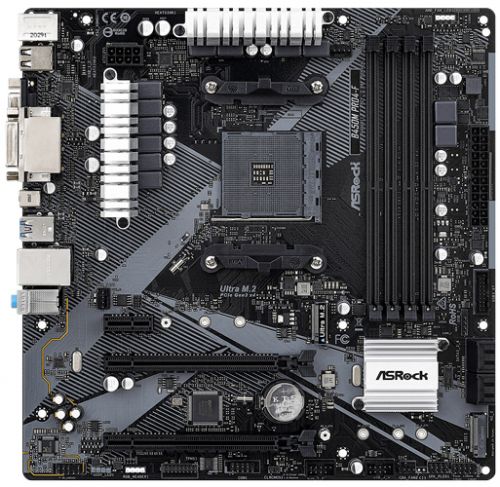 Материнская плата mATX ASRock B450M PRO4-F R2.0