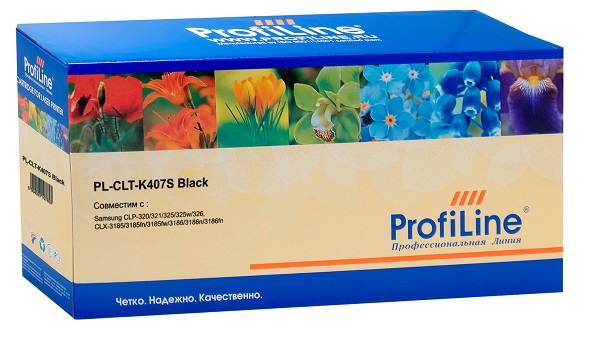 

Картридж ProfiLine PL-CLT-K407S-Bk для принтеров Samsung CLP-320/325/CLX-3180/3185 Black 1500 копий ProfiLine, PL-CLT-K407S-Bk