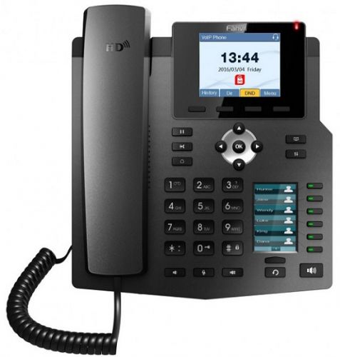 Телефон VoiceIP Fanvil X4G 4 SIP аккаунта, основной цветной дисплей, дополнительный цветной дисплей,