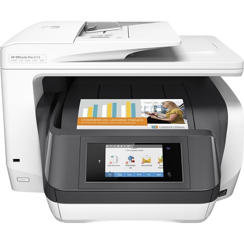 

МФУ струйное цветное HP Officejet 8730 D9L20A A4, 24/20 стр/мин, дуплекс, ADF, USB, LAN, WiFi, Officejet 8730