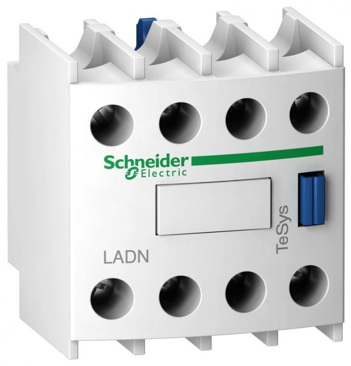 

Контакт Schneider Electric LADN40 дополнительный фронтальный 4НО для контакторов cерии D, LADN40