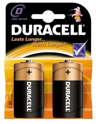 

Батарейка Duracell LR20 Basic 2шт, size D, LR20 Basic