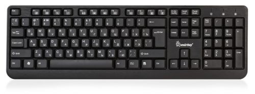 Клавиатура SmartBuy ONE 208 SBK-208U-K мультимедийная USB, черная