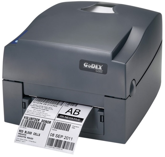 Принтер термотрансферный Godex G500 U 011-G50A22-004 203 dpi, ширина печати 108 мм, USB, 5 ips, втулка 1