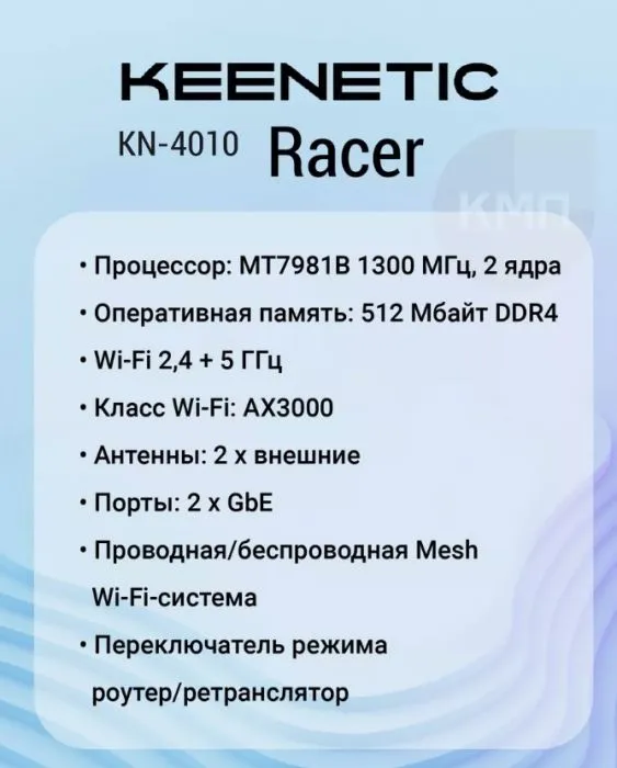 Keenetic Racer