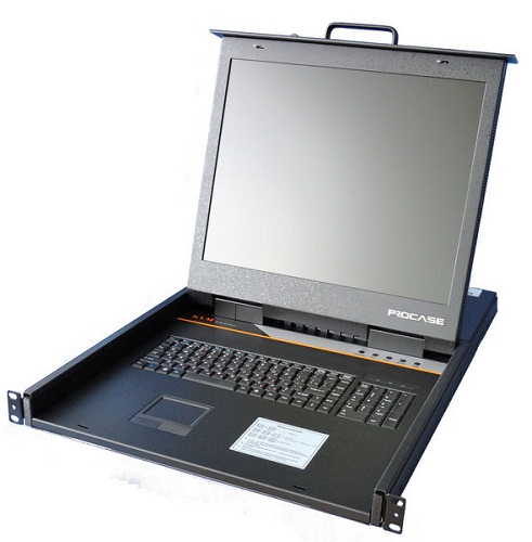 

Консоль KVM Procase E1901 однорельсовая, 1 порт, LCD 19'', single rail console, LCD D-Sub, USB, разрешение 1280*1024, E1901