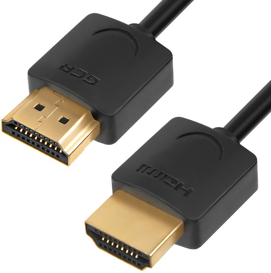 

Кабель интерфейсный HDMI-HDMI GCR GCR-51597 3.0m HDMI 2.0, черный Slim, OD3.8mm, HDR 4:2:2, Ultra HD, 4K 60 fps 60Hz, 3D, AUDIO, 18.0 Гбит/с, 32/32 AW, GCR-51597