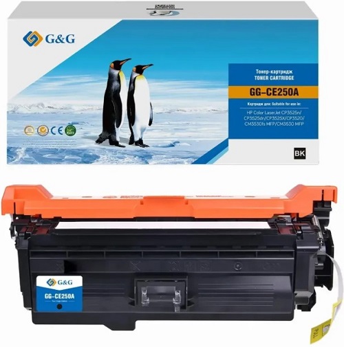 

Картридж G&G GG-CE250A лазерный CE250A черный (5000стр.) для HP CLJ CP3525n/CP3525dn/CP3525X/CP3520/CM3530fs MFP/CM3530 MFP, GG-CE250A