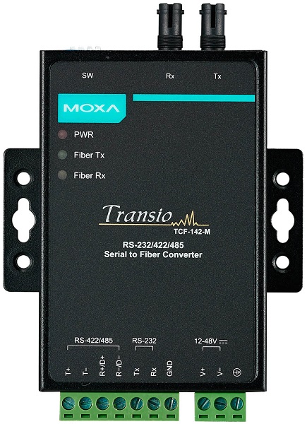

Преобразователь MOXA TCF-142-M-ST-T RS-232/422/485 в многомодовое оптоволокно, разъем ST, 12-48 DC, металл, TCF-142-M-ST-T