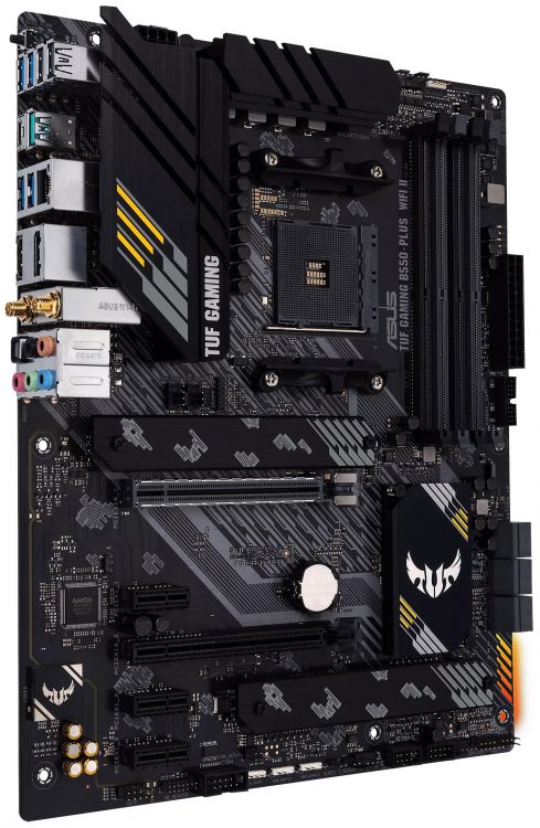 

Материнская плата ATX ASUS TUF GAMING B550-PLUS WIFI II (AM4, B550, 4*DDR4, HDMI, DP, 6*SATA 6Gb/s, RAID, 2*M.2, Audio, 2,5Glan, 5*USB 3.2, USB Type-C, TUF GAMING B550-PLUS WIFI II