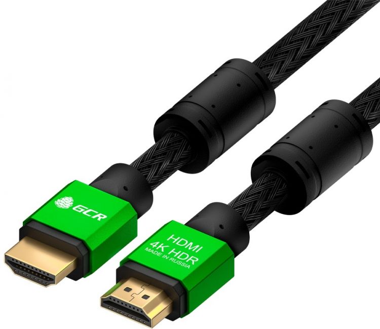 

Кабель интерфейсный HDMI Greenconnect GCR-53193 PROF 15.0m, черный нейлон, AL корпус черный, фер.кольца, HDR 4:2:0, Ultra HD, 3D, AUDIO, 18.0 Гбит/с, GCR-53193