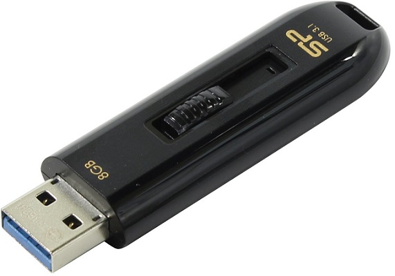 

Накопитель USB 3.1 8GB Silicon Power Blaze B21 SP008GBUF3B21V1K черный, Blaze B21