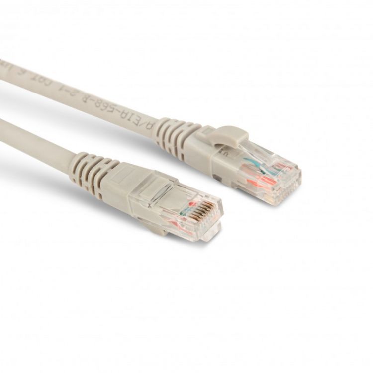 Кабель патч-корд U/UTP 6 кат. 5м Hyperline PC-LPM-UTP-RJ45-RJ45-C6-5M-LSZH-GY LSZH, 5 м, серый