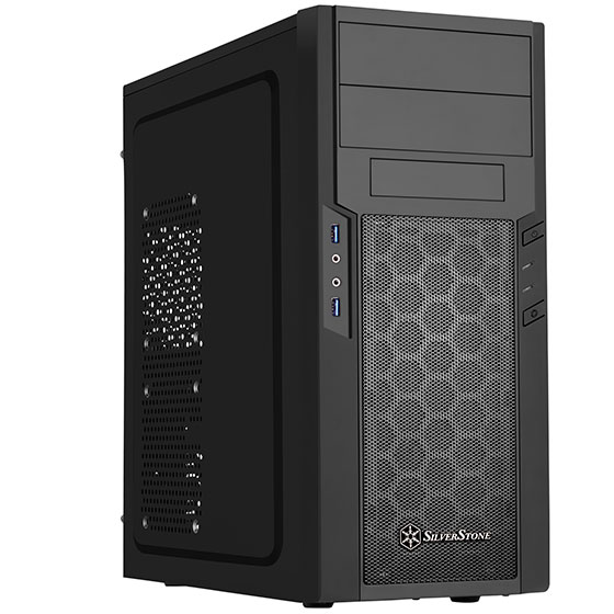 Корпус ATX SilverStone SST-PS13B черный, без БП, 2*USB 3.0, audio