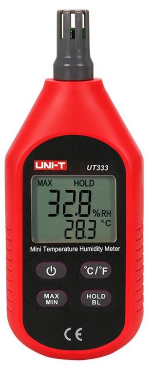 

Измеритель UNI-T UT333 температуры и влажности , -10 ~ 60C, 0 ~ 100%, UT333