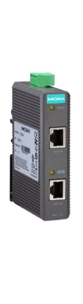 Инжектор PoE MOXA INJ-24 IEEE802.3af/at PoE injector, maximum output of 30W at 24/48 VDC цена и фото