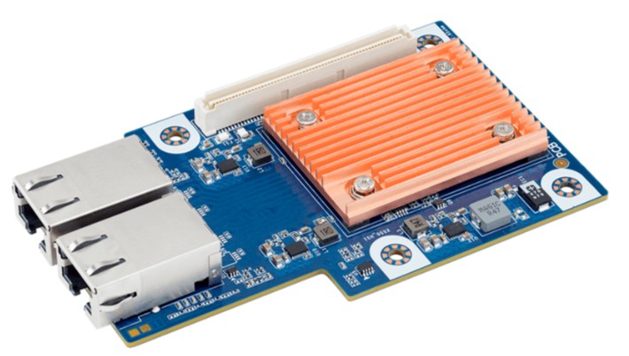 цена Сетевая карта GIGABYTE CLNO222 Intel X550-AT2 OCP type 10Gb/s 2-port LAN Card
