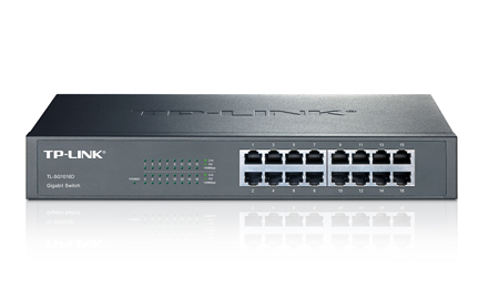 Коммутатор неуправляемый TP-LINK TL-SG1016D 16xUTP 10/100/1000