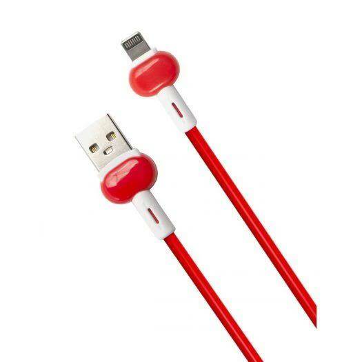 

Кабель интерфейсный Red Line Candy УТ000021989 USB/Lightning, красный, Candy