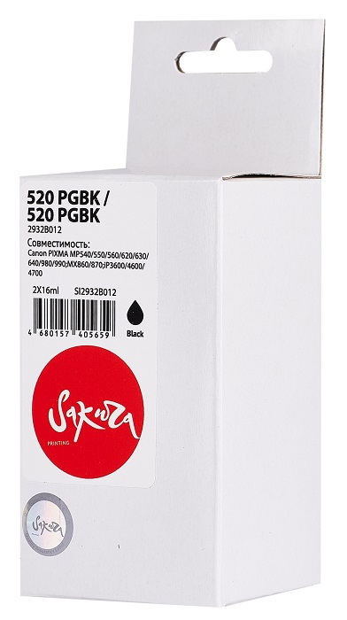 

Картридж струйный Sakura 2932B012 (520 PGBK/520 PGBK) для Canon PIXMA MP540/550/560/620/630/640/980/990;MX860/870;iP3600/4600/4700, пигментный тип чер, 2932B012 (520 PGBK/520 PGBK)