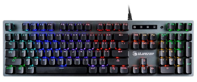 Клавиатура A4Tech Bloody B765 механическая серый USB for gamer LED (1377936)