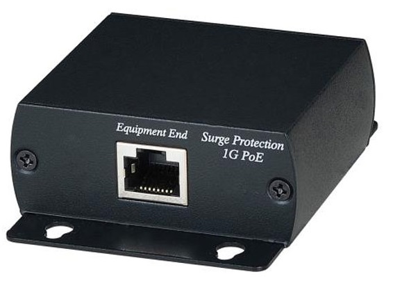 Грозозащита SC&T SP006PH для локальной вычислительной сети (скорость до 1000 Мбит/с) с защитой линий PoE (af/at, методы A + B, контакты 1/2, 3/6, 4/5,