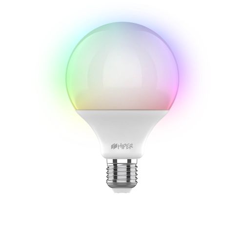Лампа HIPER IoT R1 RGB IoT LED R1 умная цветная LED/Wi-Fi/Е27/плавная регулировка яркости/12Вт/2700K