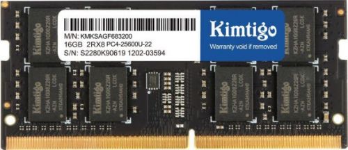Модуль памяти SODIMM DDR4 16GB KIMTIGO KMKSAGF683200 PC4-25600 3200MHz CL22 1.2V Ret - фото 1