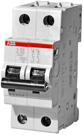 Автоматический выключатель ABB 2CDS252001R0404 S202 2P 40А (С) 6kA