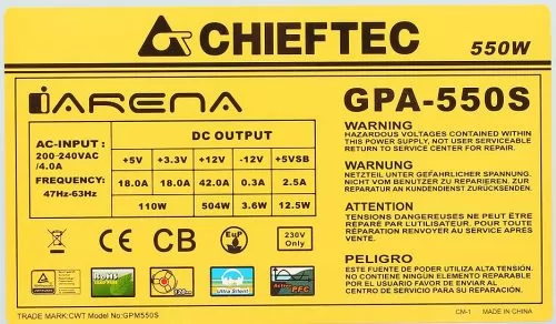 Chieftec GPA-550S