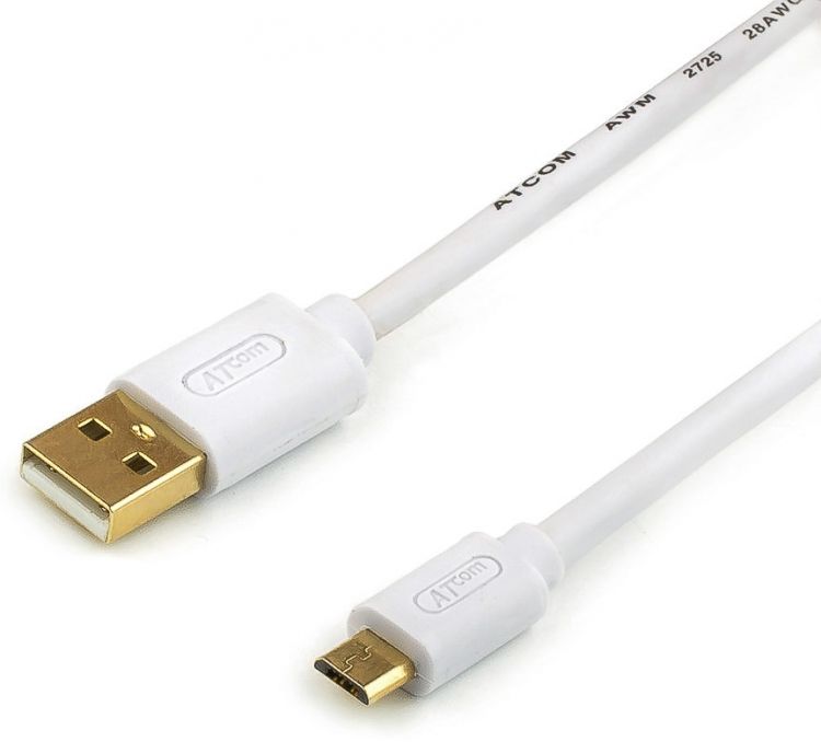 

Кабель Atcom АТ9073 USB(Am)/microUSB, 1.8 m, блистер, AT9073