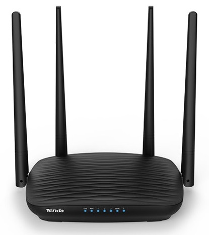 

Роутер Tenda AC5 Wi-Fi, 4хLAN 10/100 Мбит/с, web-интерфей, DHCP, черный, AC5