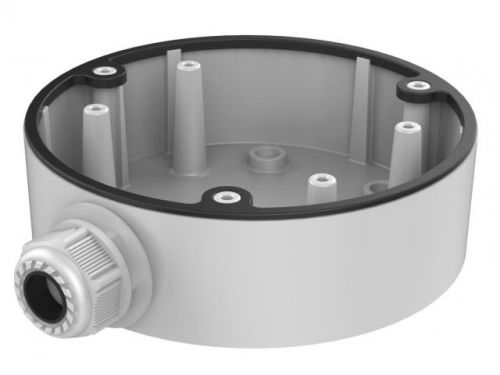 Коробка HIKVISION DS-1280ZJ-DM21 монтажная белая, для купольных камер, алюминий, 162×137×42мм
