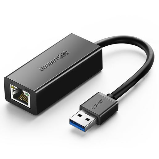 

Адаптер UGREEN 20256 USB 3.0 to Gigabit Ethernet, черный, 20256