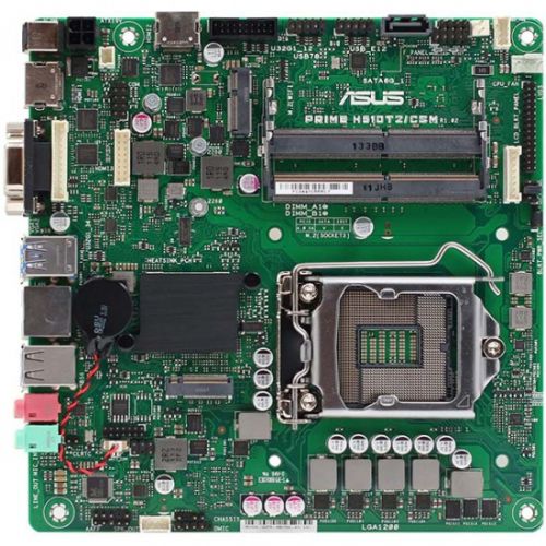 Материнская плата mini-ITX ASUS PRIME H510T2/CSM-SI (LGA1200, 2*DDR4(2933), SATA 6G, M.2, 7.1CH, Gla