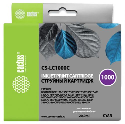 

Картридж Cactus CS-LC1000C, CS-LC1000C