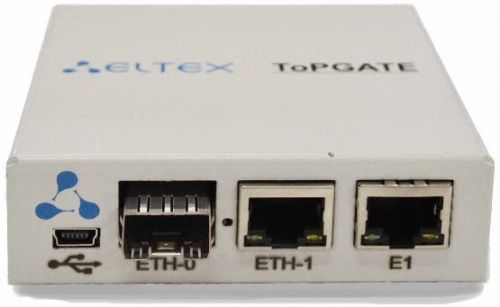 Мультиплексор/демультиплексор ELTEX ToPGATE-1E1-1FG 1 Е1+1 Gb Ethernet, 1 шасси под SFP