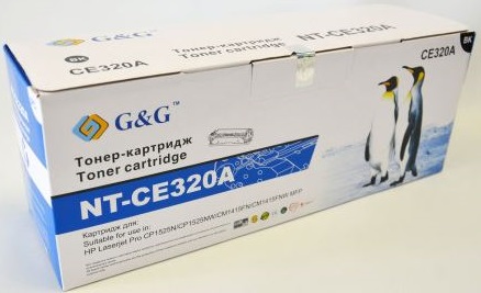 

Тонер-картридж черный G&G NT-CE320A для HP LaserJet Pro CP1525N/NW, CM1415FN/FNW, NT-CE320A