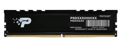 

Модуль памяти DDR5 16GB (2*8GB) Patriot Memory PSP516G4800KH1 Signature Premium PC5-38400 4800MHz CL40 1.1V, PSP516G4800KH1