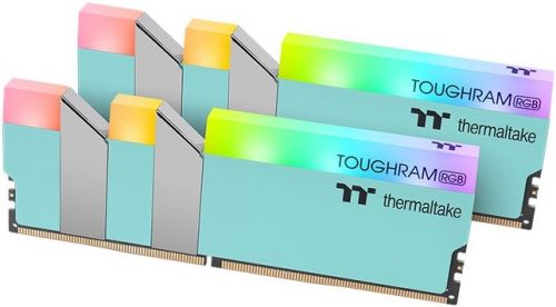 Модуль памяти DDR4 16GB (2*8GB) Thermaltake RG27D408GX2-3600C18A TOUGHRAM RGB turquoise PC4-28800 36