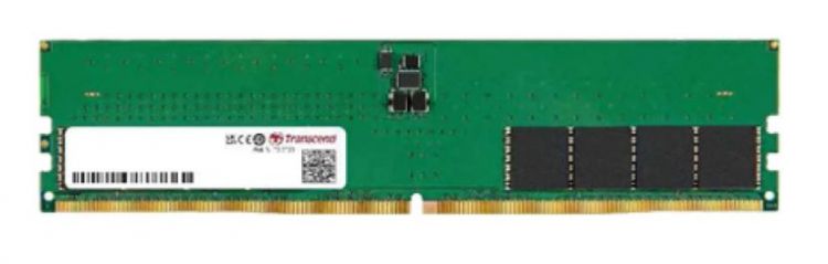 

Модуль памяти DDR5 16GB Transcend TS2GLA72V6E PC5-48000 5600MHz ECC 1Rx8 2Gx8 CL46 1.1V 288 pin, TS2GLA72V6E